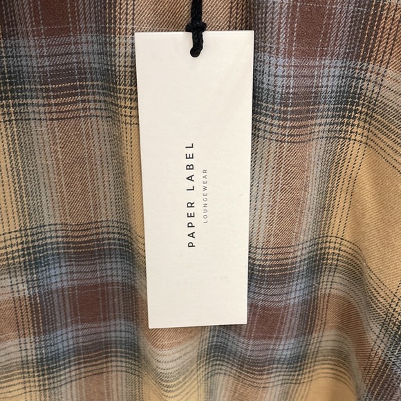 Cabin chic flannel pj set by Paper Label. - Picture 2 of 2